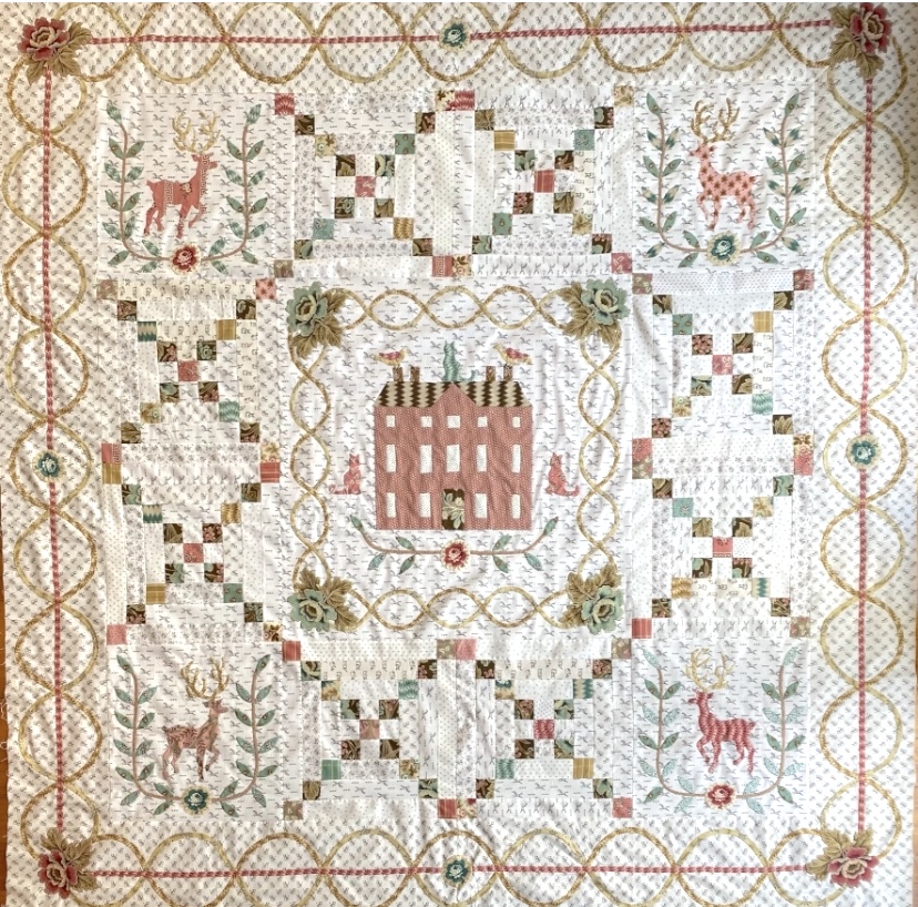 Reindeer Lodge Quilt Pattern Deborah Dorward Pincushion Pantiles